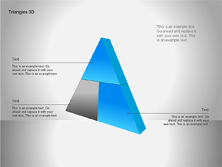 3D Triangle Shapes Presentation Template, Master Slide
