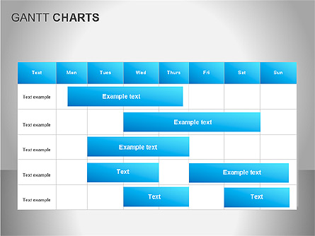 Gantt Charts Presentation Template, Master Slide
