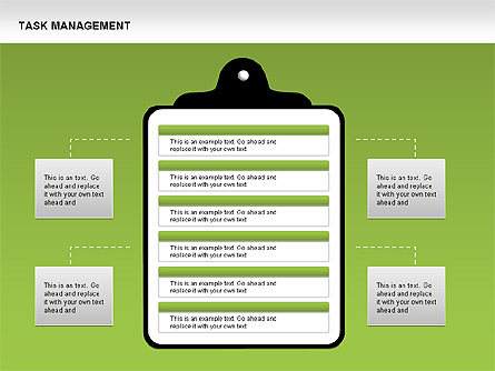 Task Management Charts Presentation Template, Master Slide