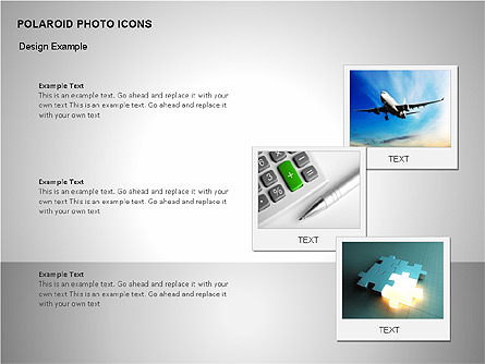 Polaroid Icons Presentation Template, Master Slide