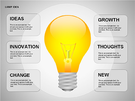 Idea Bulbs Presentation Template, Master Slide