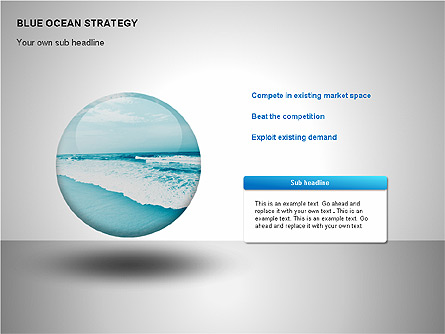 Blue Ocean Strategy Presentation Template, Master Slide