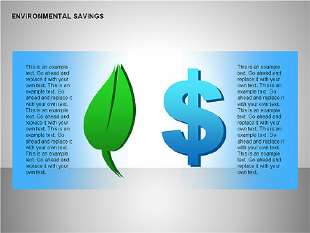 Environmental Savings Icons Presentation Template, Master Slide