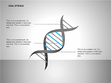 DNA Strand Diagrams Presentation Template, Master Slide