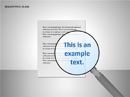 Magnifying Glass Shapes Presentation Template, Master Slide
