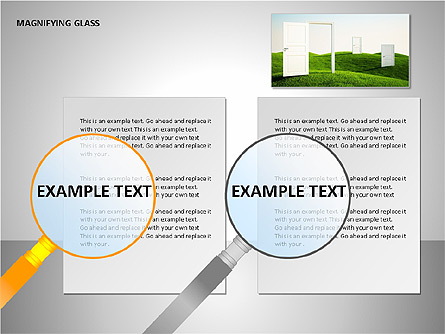 Magnifying Glass Shapes for Presentations in PowerPoint and Keynote ...