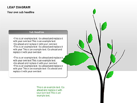 Leaf Diagrams Presentation Template, Master Slide