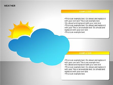 Weather & Forecast Shapes Collection Presentation Template, Master Slide