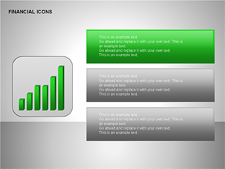 Financial Results Icons Presentation Template, Master Slide