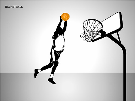 Basketball Shapes Presentation Template, Master Slide