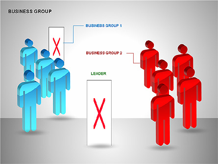 Business Group Diagrams Collection Presentation Template, Master Slide