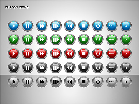 Buttons Collection Presentation Template, Master Slide