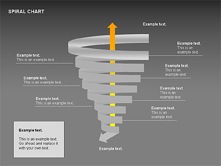 Spiral Tornado Chart Collection Presentation Template, Master Slide
