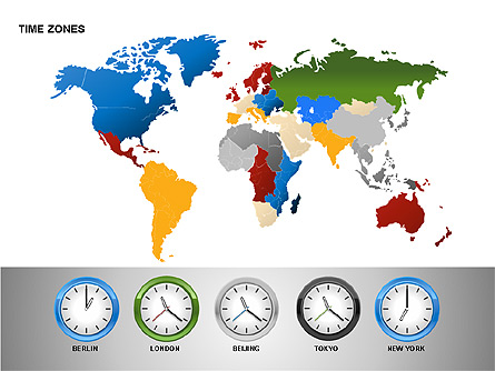 Time Zones Diagrams Presentation Template, Master Slide