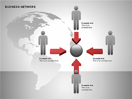 Business Network Building Diagrams Presentation Template, Master Slide