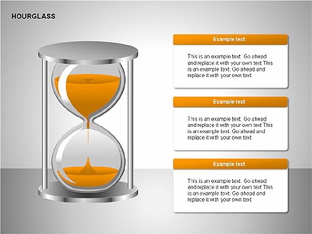 Hourglass Charts Presentation Template, Master Slide