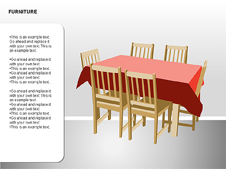 Furniture Shapes Collection Presentation Template, Master Slide