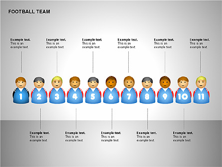 Football Team Shapes Presentation Template, Master Slide