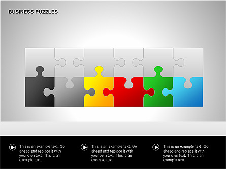 Puzzle Diagrams Presentation Template, Master Slide