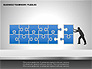 Business Teamwork Puzzles Diagrams slide 1