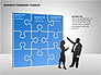 Business Teamwork Puzzles Diagrams slide 12