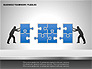 Business Teamwork Puzzles Diagrams slide 2
