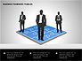 Business Teamwork Puzzles Diagrams slide 4