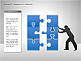 Business Teamwork Puzzles Diagrams slide 5