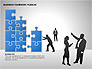 Business Teamwork Puzzles Diagrams slide 7