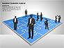 Business Teamwork Puzzles Diagrams slide 8