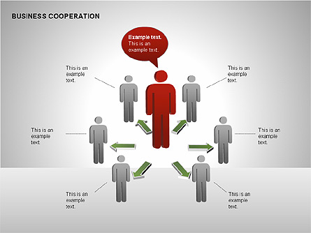 Business Cooperation Diagrams Presentation Template, Master Slide