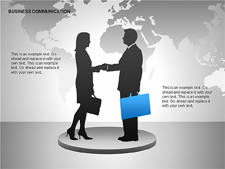 Business Communication Diagrams Presentation Template, Master Slide