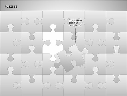 Puzzles with Pieces Diagrams Presentation Template, Master Slide