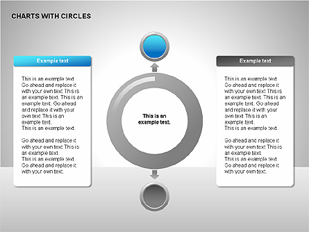 Flow Charts with Circles Presentation Template, Master Slide