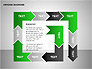 Chain Process Arrows Diagram slide 13