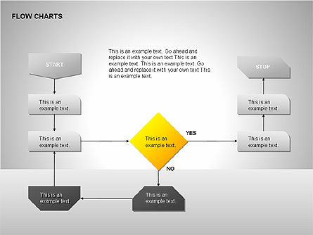 Flow Chart Tools Presentation Template, Master Slide