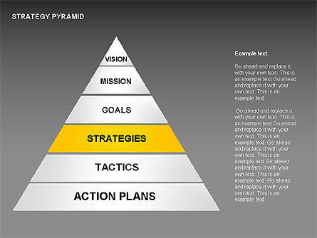 Strategy Pyramid Diagrams for Presentations in PowerPoint and Keynote ...