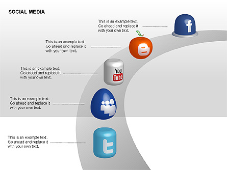 Social Media Diagrams Presentation Template, Master Slide