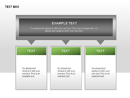 Chevron Text Boxes Collection Presentation Template, Master Slide
