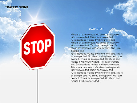 Traffic Signs Diagrams Presentation Template, Master Slide