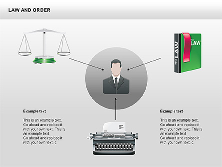 Legal Icons Collection Presentation Template, Master Slide