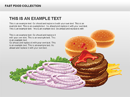 Fast Food Shapes and Charts Presentation Template, Master Slide
