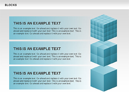 Blocks Charts Presentation Template, Master Slide