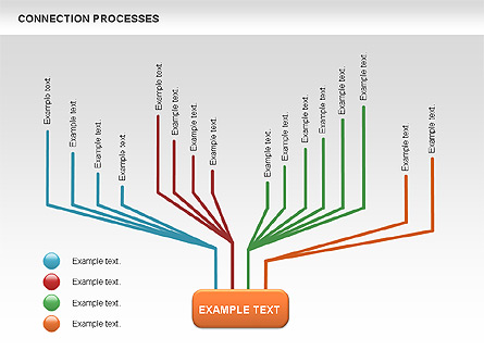 Connection Processes Diagram Presentation Template, Master Slide
