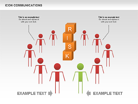Risk and Leadership Icons Presentation Template, Master Slide