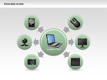 Process Icons Collection Presentation Template, Master Slide