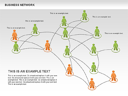 Business Network Diagrams for Presentations in PowerPoint and Keynote ...