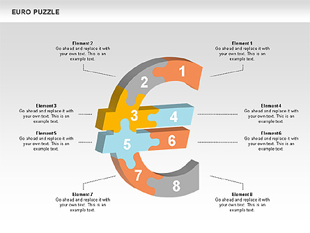 Euro Puzzle Diagrams Presentation Template, Master Slide