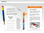 Notepad with Bookmarks Shapes and Diagrams slide 3