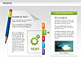 Notepad with Bookmarks Shapes and Diagrams slide 4